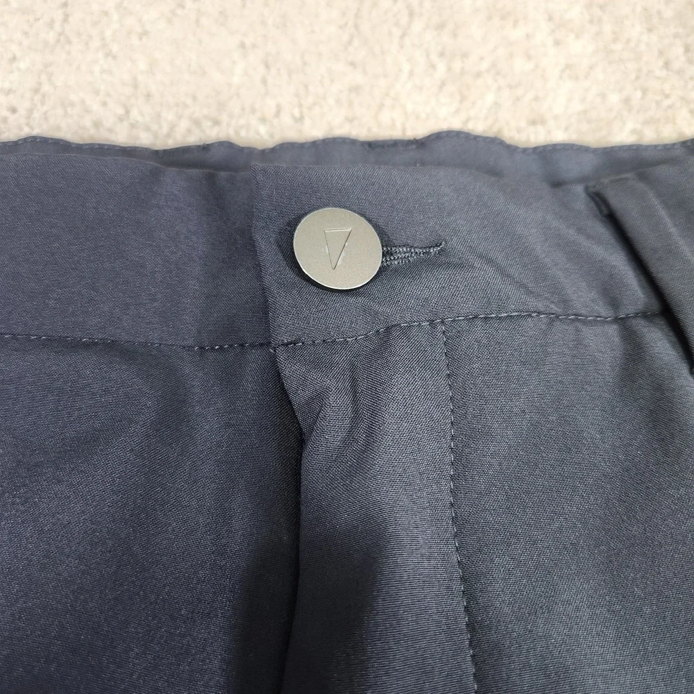 Primo Golf Jogger Pants Men 36 Tall Golf Chino Slim Fit Ankle Zip Gray Woven